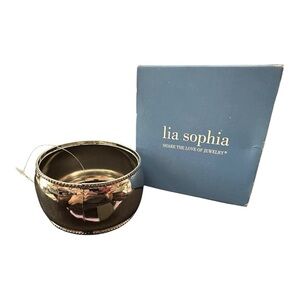 Lia Sophia Wide Silver Bracelet 2 Available